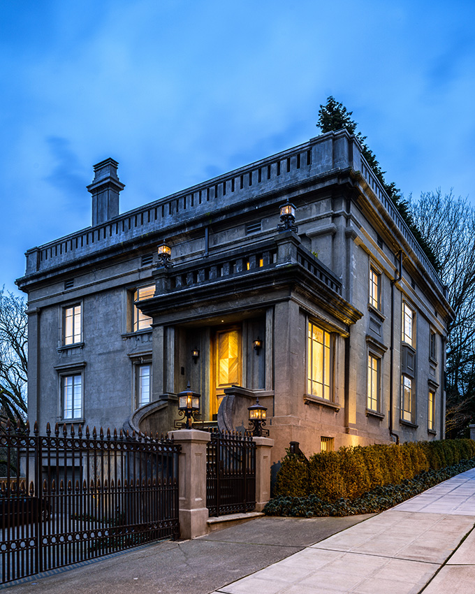 The multi-phased approach involved preserving as much of the exterior of the house as possible while re-envisioning the floor plans of each of the five floors for contemporary living.