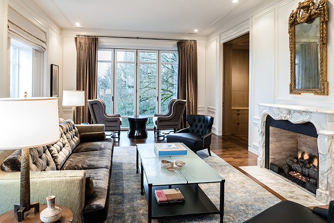 The multi-phased approach involved preserving as much of the exterior of the house as possible while re-envisioning the floor plans of each of the five floors for contemporary living.
