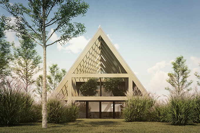 Kloboucká lesní by Mjölk Architekti