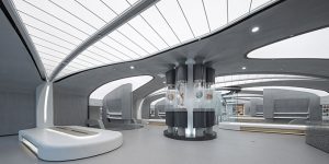 Fengdong E Pang Bookstore by Gonverge Interior Design