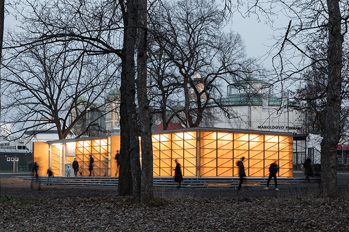 Summer Pavilion in Prague by PAPUNDEKL Architects