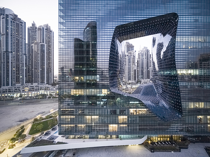 ME Dubai hotel at the Opus by Zaha Hadid Architects