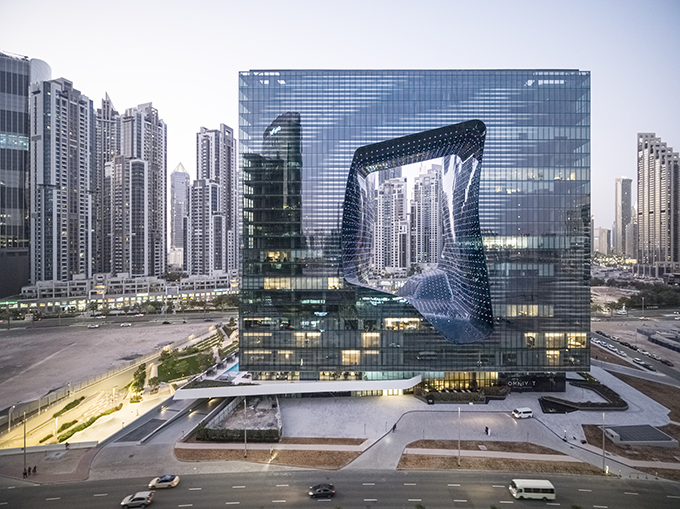 ME Dubai hotel at the Opus by Zaha Hadid Architects