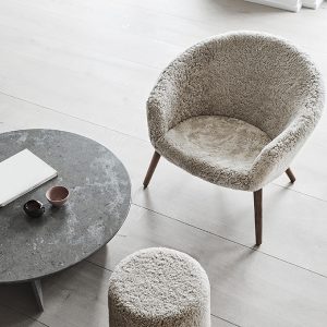 Ditzel Lounge Chair Sheepskin Edition by Nanna Ditzel for Fredericia