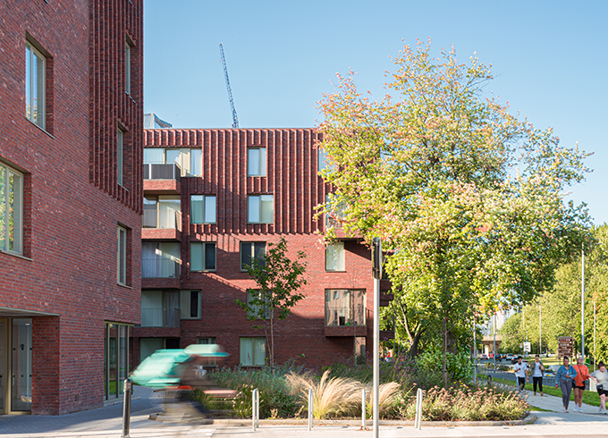 Hulme Living Leaf Street Housing in Manchester by Mecanoo