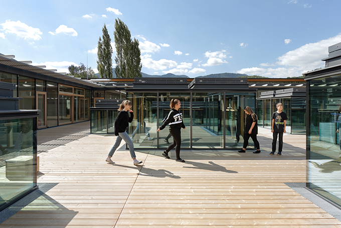 School Complex Gloggnitz by DFA Dietmar Feichtinger Architectes