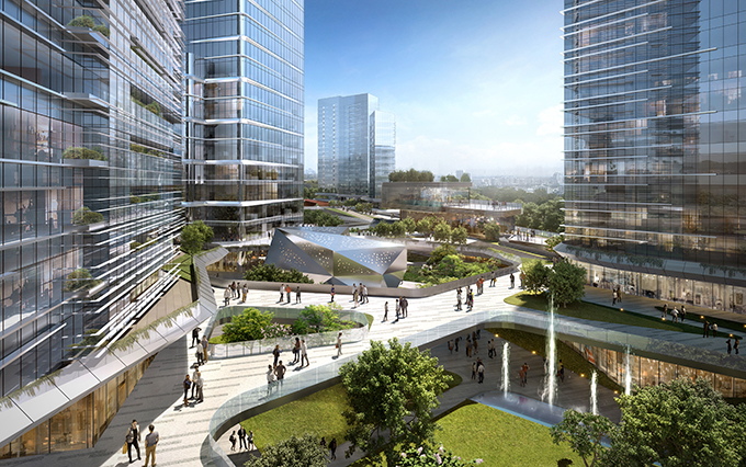 Ningbo Yongjiang Innovation Centre by RMJM RED