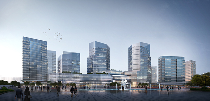 Ningbo Yongjiang Innovation Centre by RMJM RED