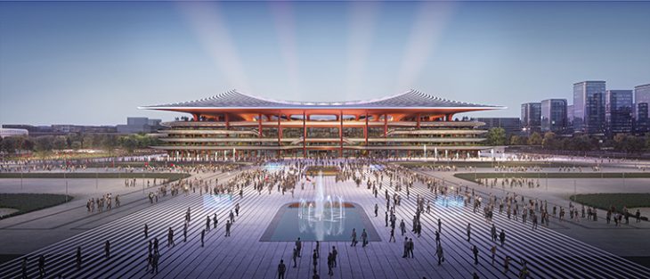 Xi’an International Football Centre by Zaha Hadid Architects