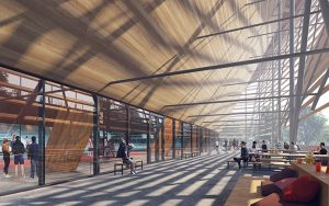 Aquatics Centre of the 2024 Summer Olympics by VenhoevenCS and Ateliers 234