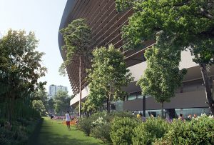 Aquatics Centre of the 2024 Summer Olympics by VenhoevenCS and Ateliers 234