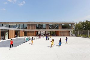 School Complex and Leisure Activity Center in Anthony by Dietmar Feichtinger Architectes
