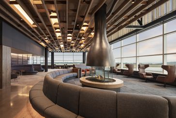 Alaska Airlines Flagship Lounge in SeaTac International Airport by Graham Baba Architects