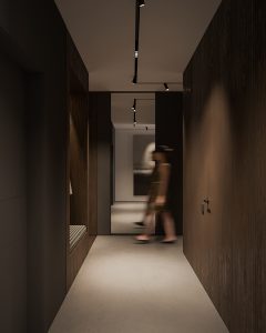 Graphite Apartment by Bezmirno Architects