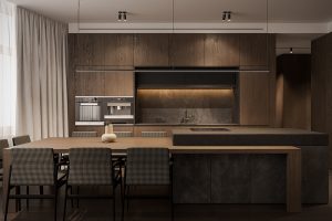 Graphite Apartment by Bezmirno Architects