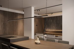 Graphite Apartment by Bezmirno Architects