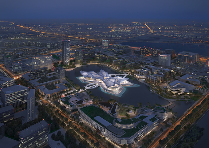 Zhuhai Jinwan Civic Art Centre by Zaha Hadid Architects