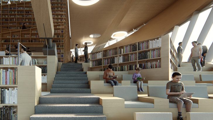 The Library of SONGDO International City by aoe