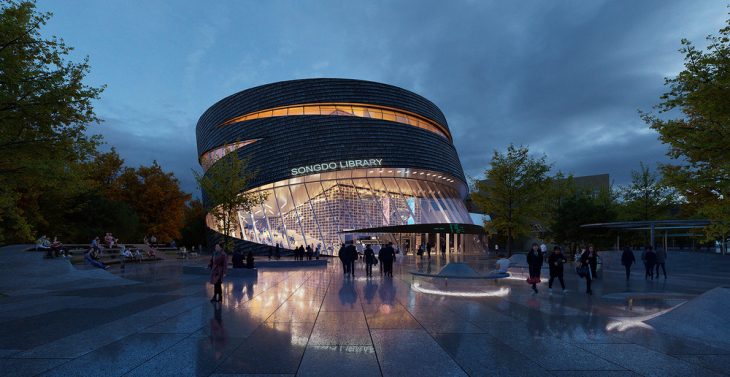 The Library of SONGDO International City by aoe