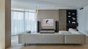 Minimalist Apartment with Panoramic View by Barbora Léblová