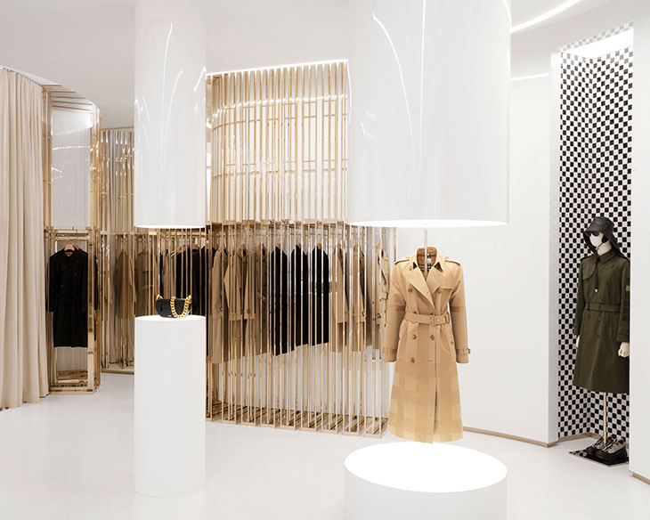 Vincenzo De Cotiis pays homage to Burberry check in London flagship