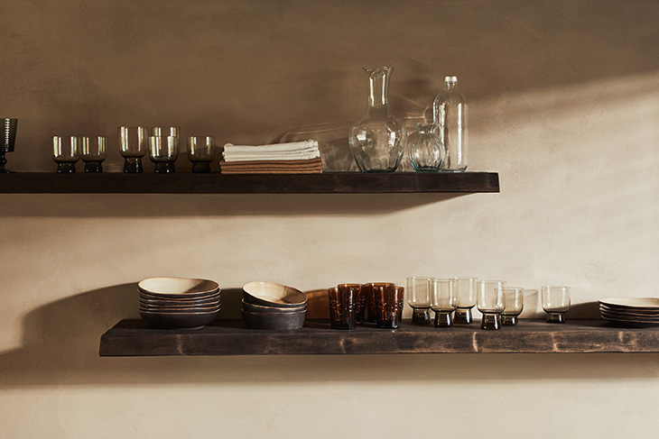 kitchen open shelving