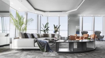 Office in China World Trade Center Tower III by AYZ STUDIO