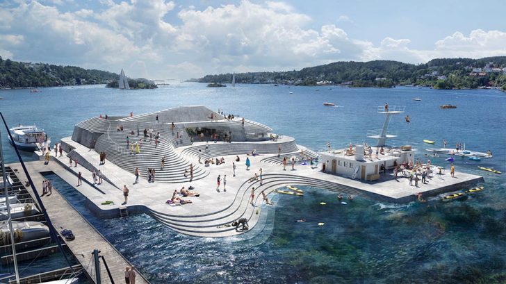 Discover Snøhetta's Reconstruction of the Historic Norwegian Harbour Bath Knubben