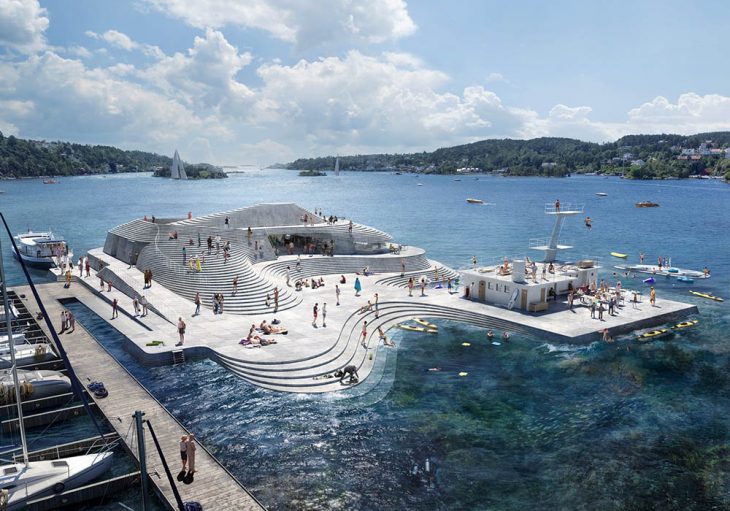 Discover Snøhetta's Reconstruction of the Historic Norwegian Harbour Bath Knubben