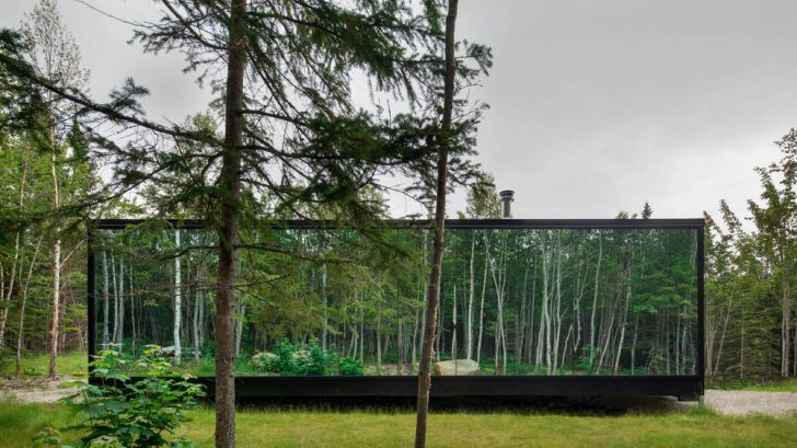 Discover the Forest Glamp Project designed by Bourgeois / Lechasseur architects