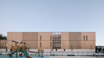 Simone de Beauvoir School – Wooden school by Bond Society + Daudré-Vignier & Associés