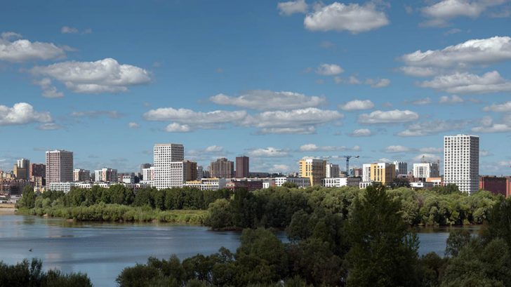 Three towers in Novosibirsk by DROM & JEMS & Brusnika Design