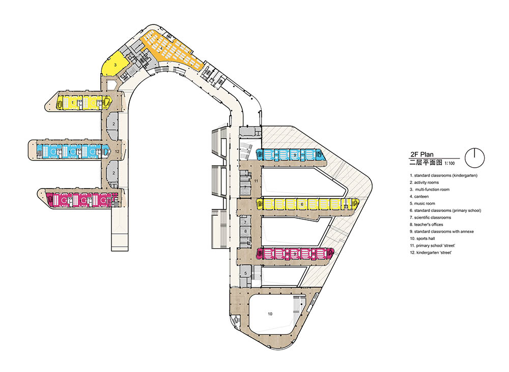 Tianyou Experiential Primary School and Kindergarten by BAU (Brearley Architects + Urbanists)