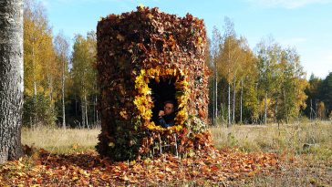 Leaf Hut by Ulf Mejergren Architects (UMA)