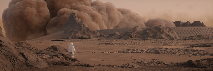 Plan C. Mars settlement concept by Makhno Studio