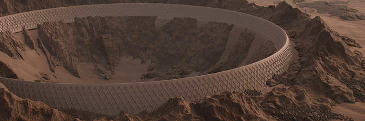 Plan C. Mars settlement concept by Makhno Studio