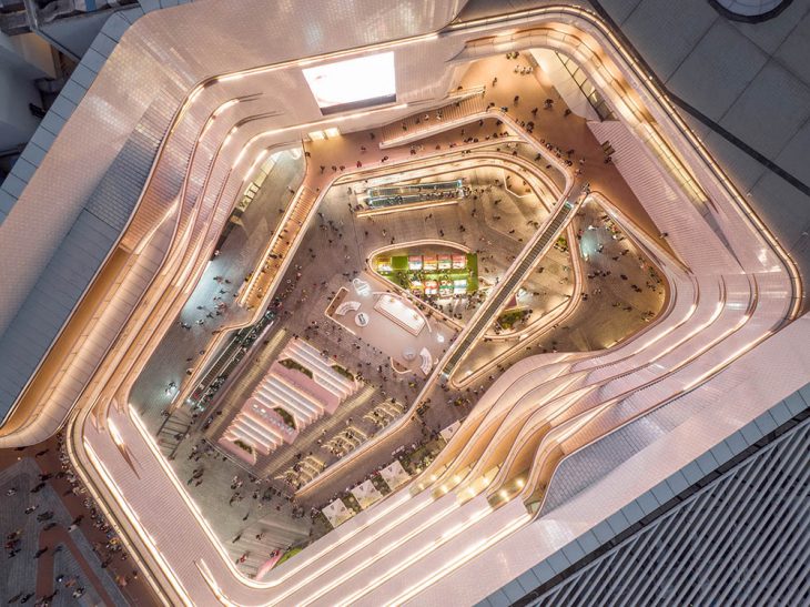 Shanghai Jiuguang Center designed by UNStudio