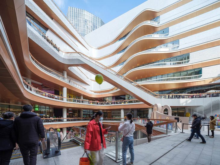 Shanghai Jiuguang Center designed by UNStudio