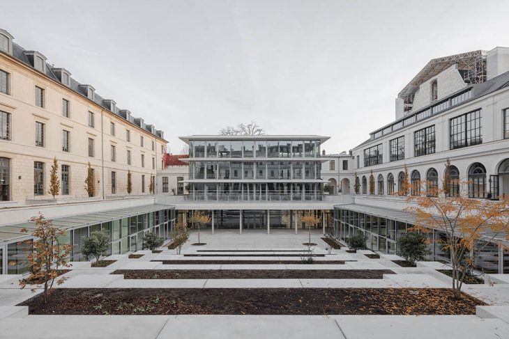 Central Pavilion of Sciences Po’s New Urban Campus by Moreau Kusunoki