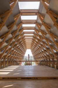 Timber Bridge in Gulou Waterfront by LUO studio