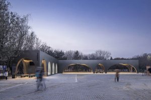 Beijing Olympic Forest Park's Runner's Station by TEMP