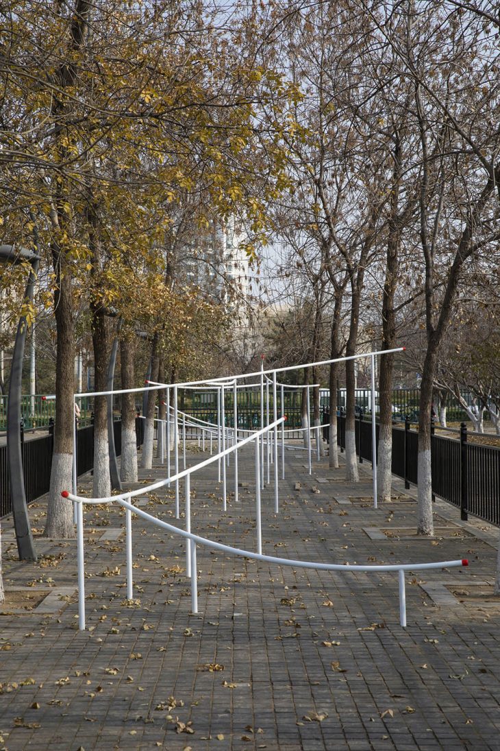 Beijing Olympic Forest Park's Runner's Station by TEMP