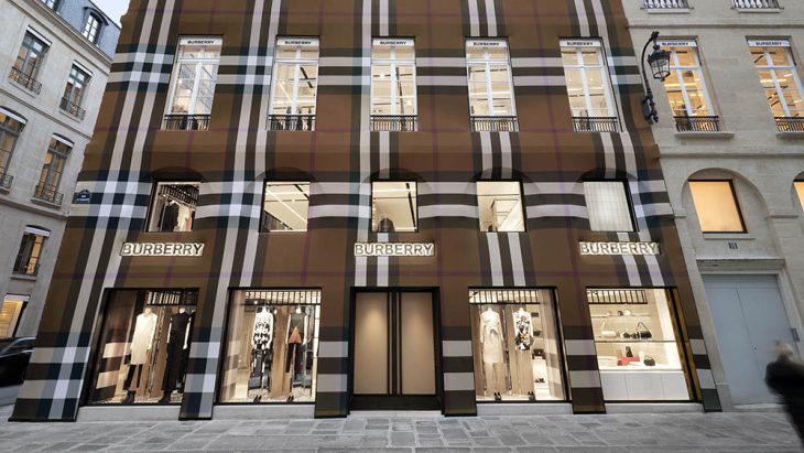 Burberry Unveils Flagship Store Featuring New Luxury Design Concept On Rue Saint Honoré