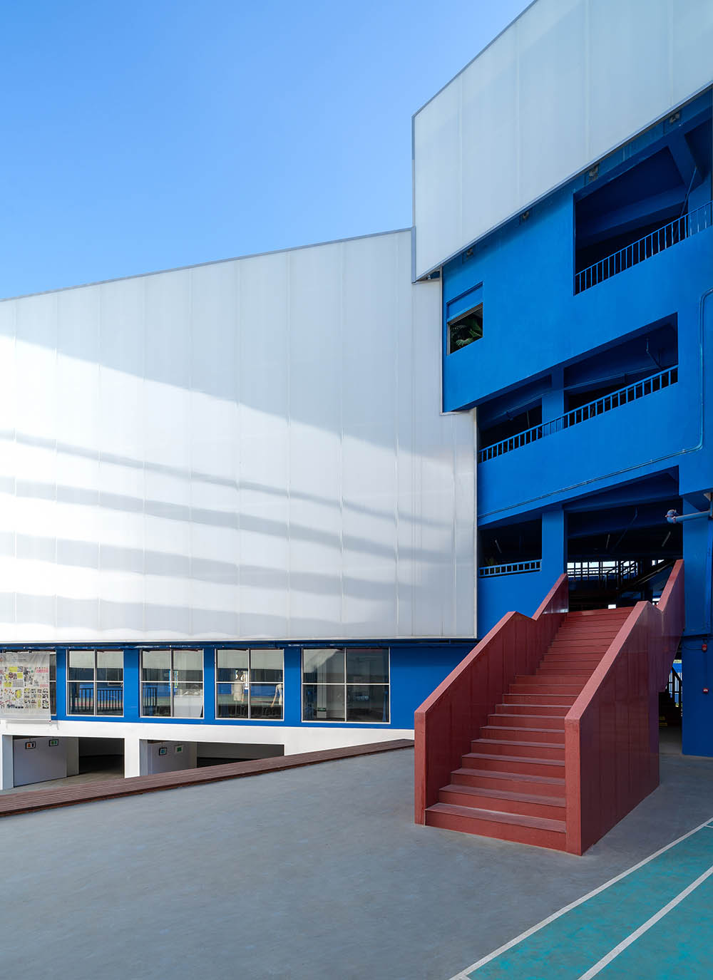 Art School in Blue & White by Various Associates
