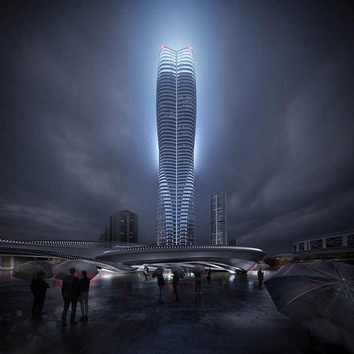 Harbourfront High-rise Design Submission in South China by 10 Design