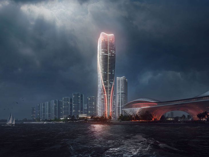 Harbourfront High-rise Design Submission in South China by 10 Design