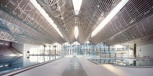 Aquatic leisure complex of Greater Reims designed by Marc Mimram