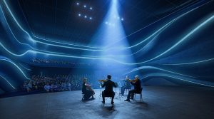 Jinghe New City Culture & Art Centre designed by Zaha Hadid Architects