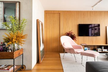 Torn Between Oak and Walnut Doors