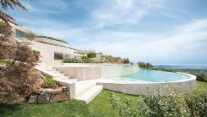 Fabio Mazzeo Architects design Sculptural Villa at Cala Volpe, Sardinia